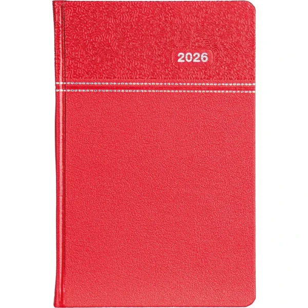 Kırmızı 2026 günlük ajanda 10631 toptan kurumsal satın al